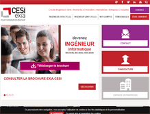 Tablet Screenshot of exia.cesi.fr